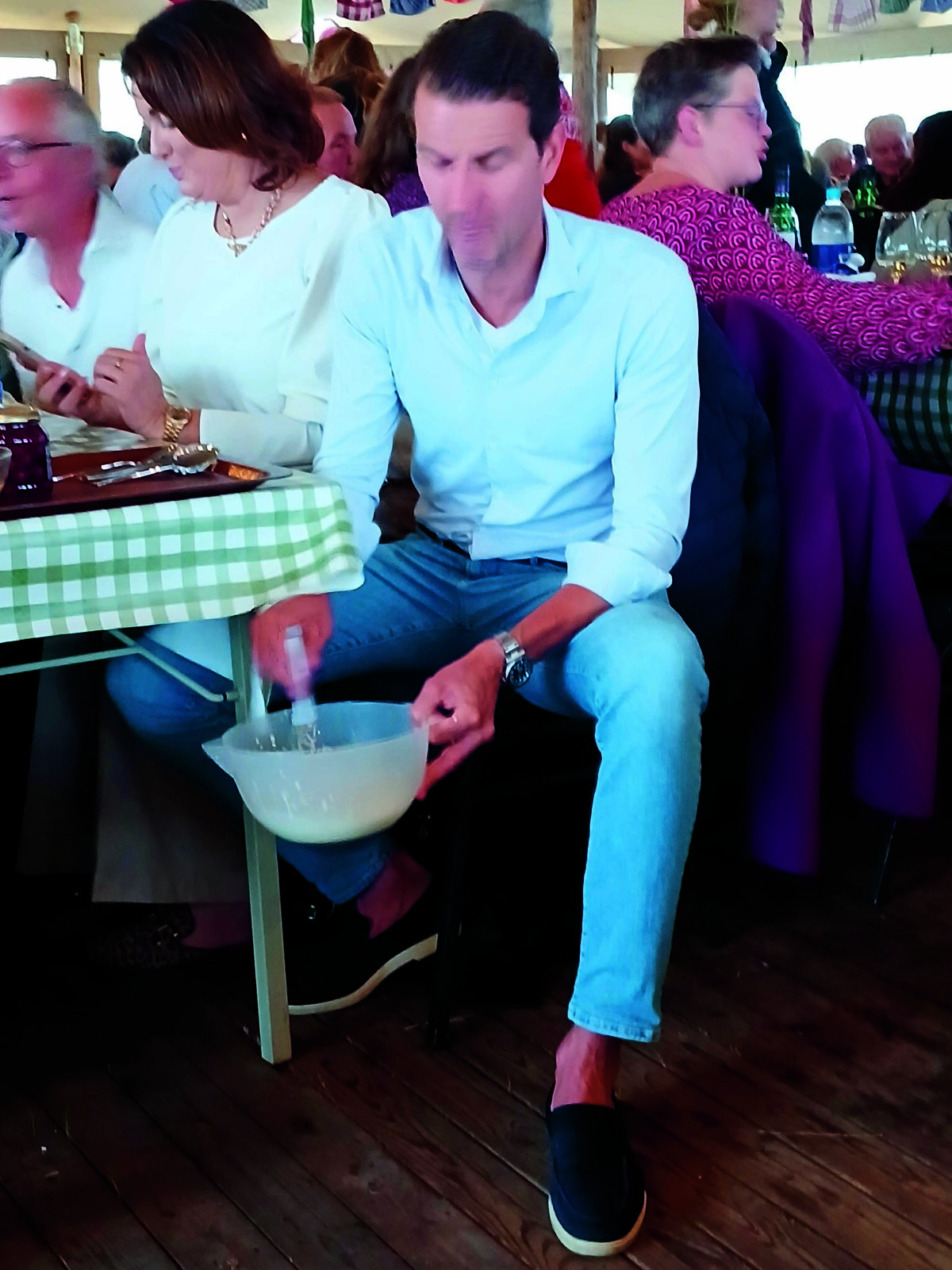 Slagroom kloppen zorgde voor de nodige. hilariteit
