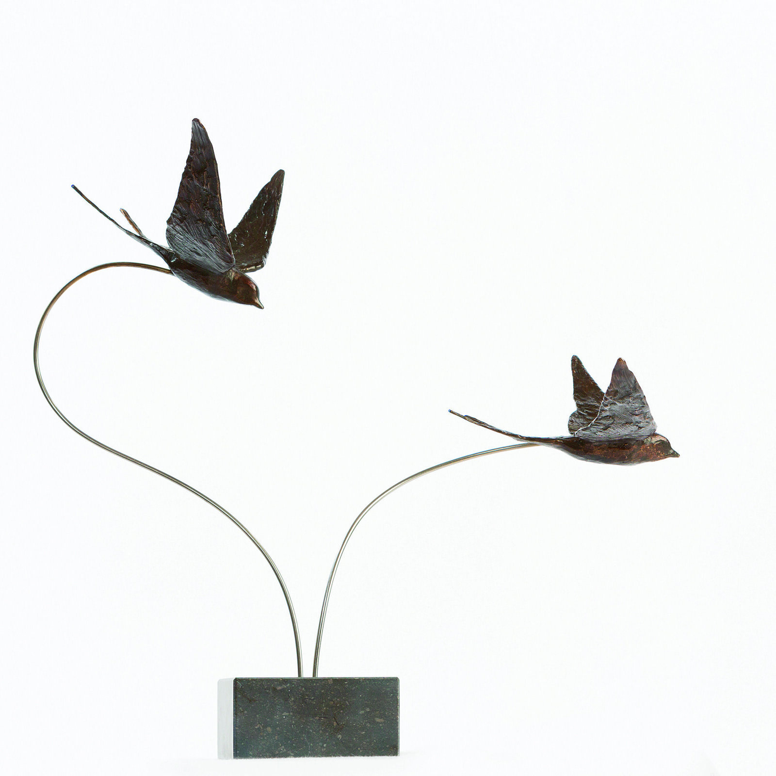 Bert Denneman Zomer 2 zwaluwen, brons,.jpg