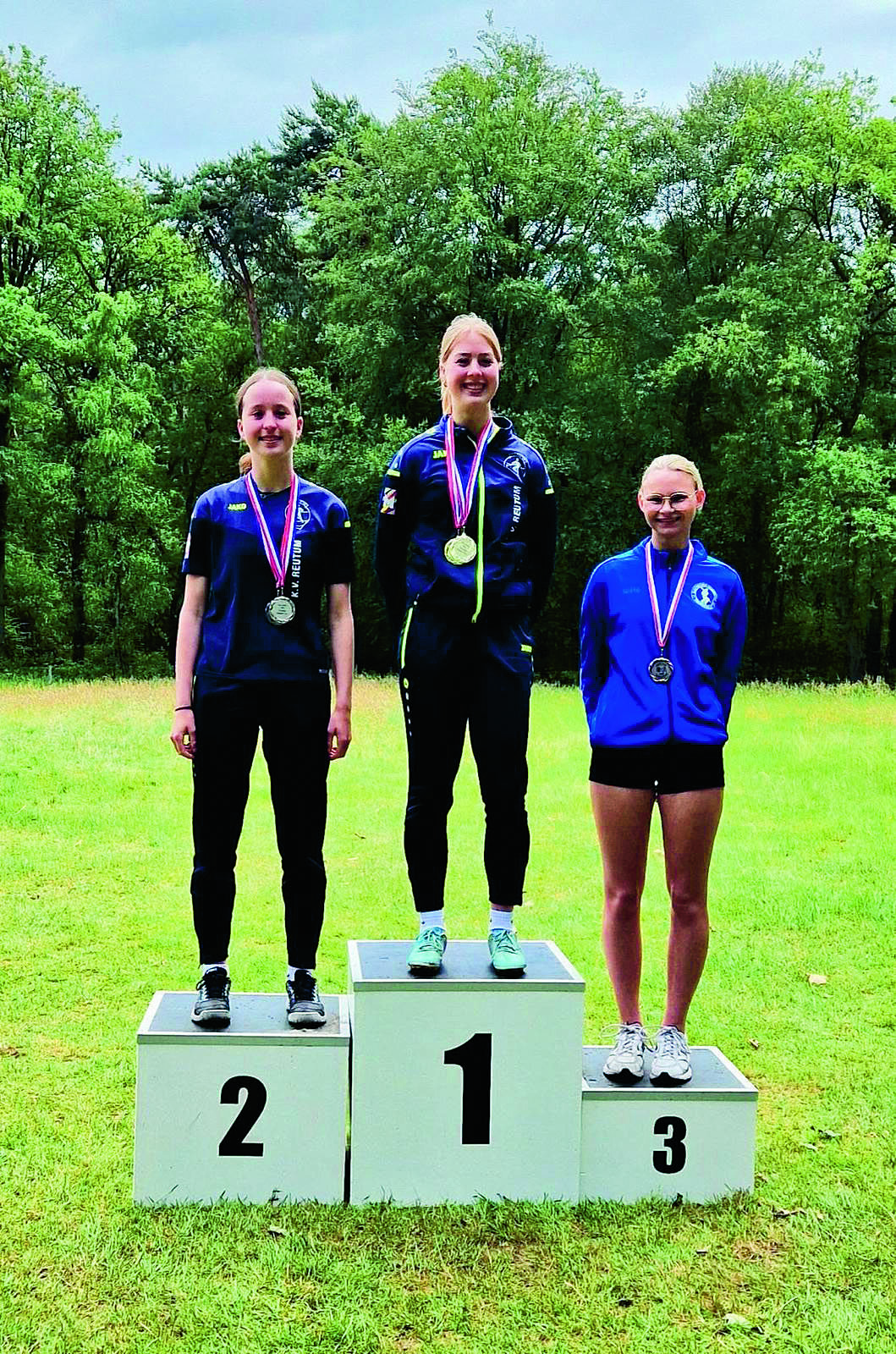 Lotte Telgenhof (cat. 4 meisjes) met haar podiumplaats)