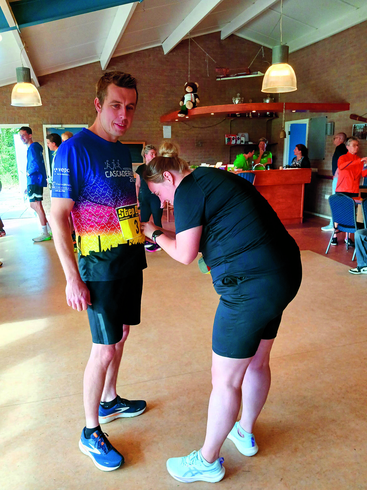 Het loopnummer wordt vooraf opgespeld