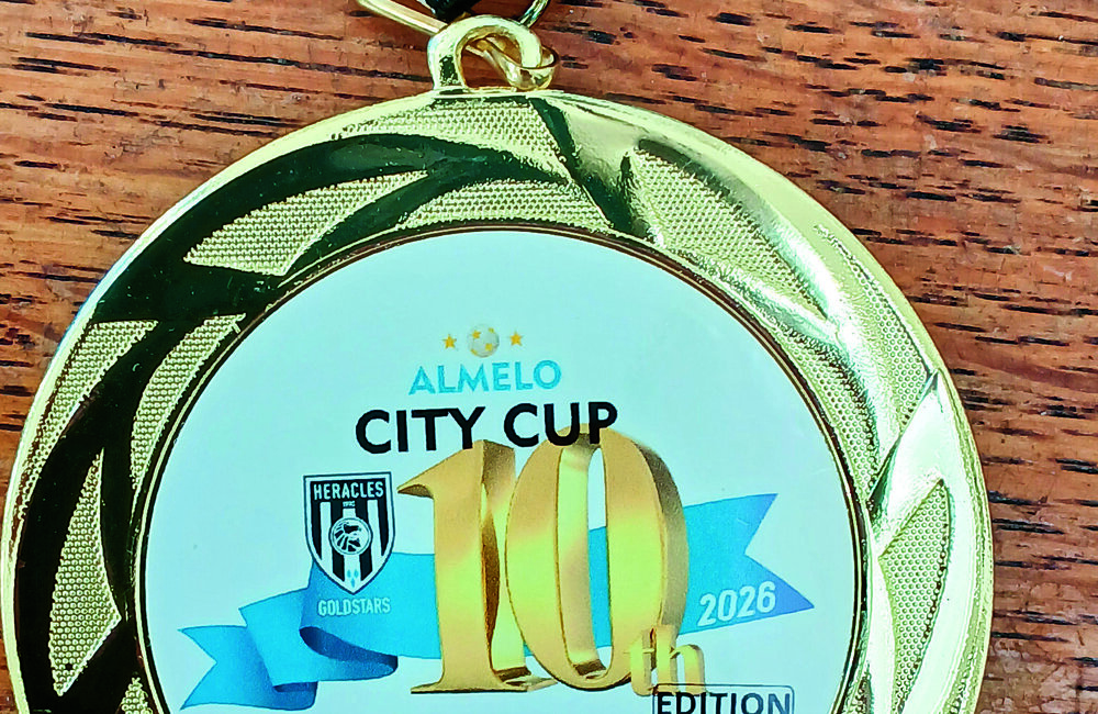 Alle deelnemers kregen een medaille met 10 jaar citycup er op