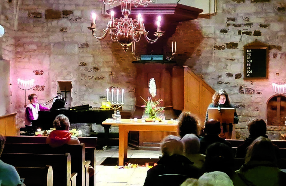 Lichtcircel in Stiftskerk