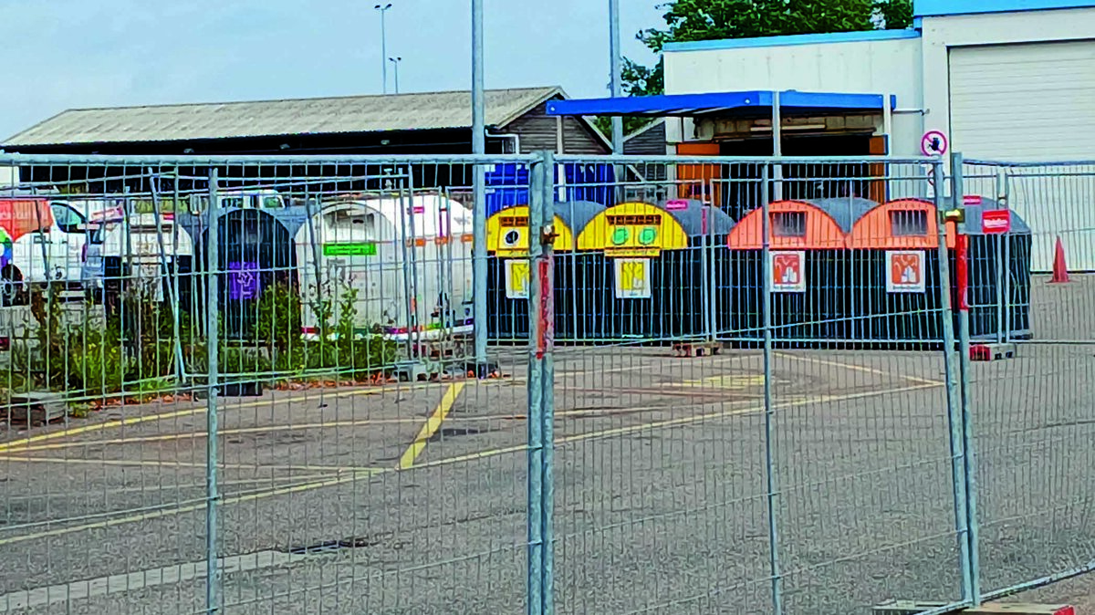 Huidige situatie rond de gemeentewerf