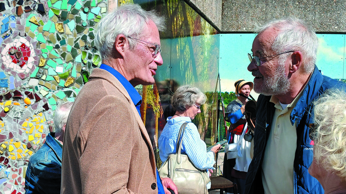 Finkers geniet van de gesprekken met de toeschouwers